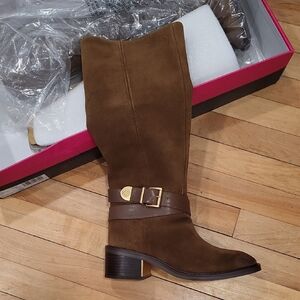 Vince Camuto Tan Suede Heeled Boots